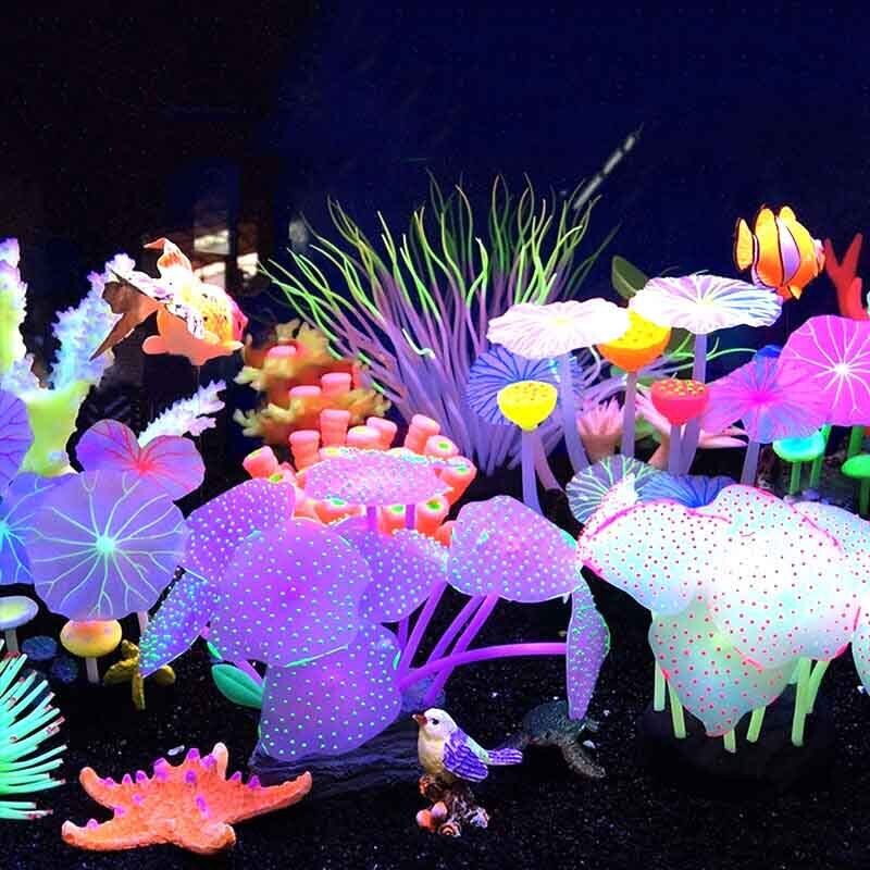 Aquarium Plant Substrate - Silikon Bercahaya untuk Lanskap Akuarium Buatan,