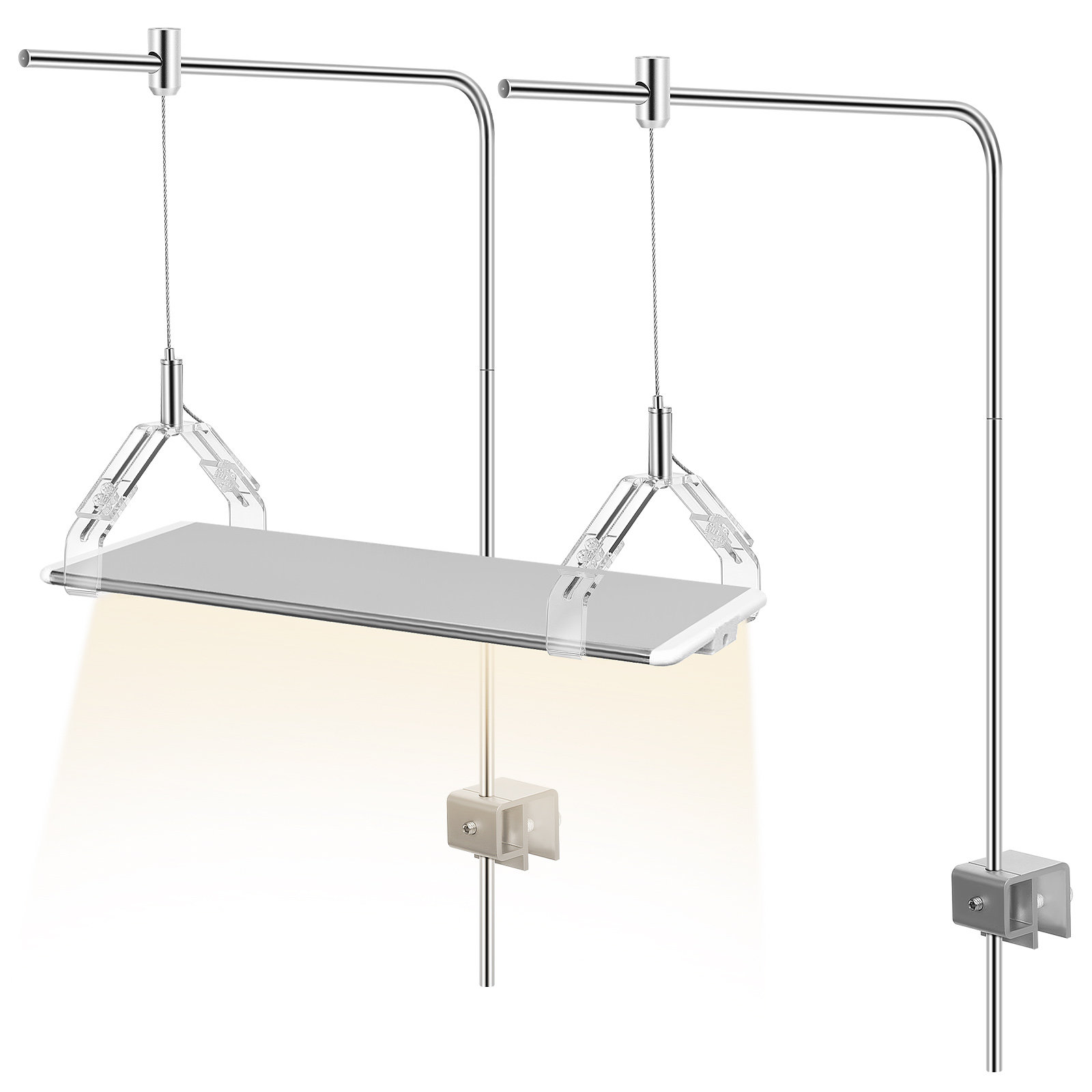 Aquarium Plant Holder - 2 Buah Penyangga Lampu Akuarium Mendukung