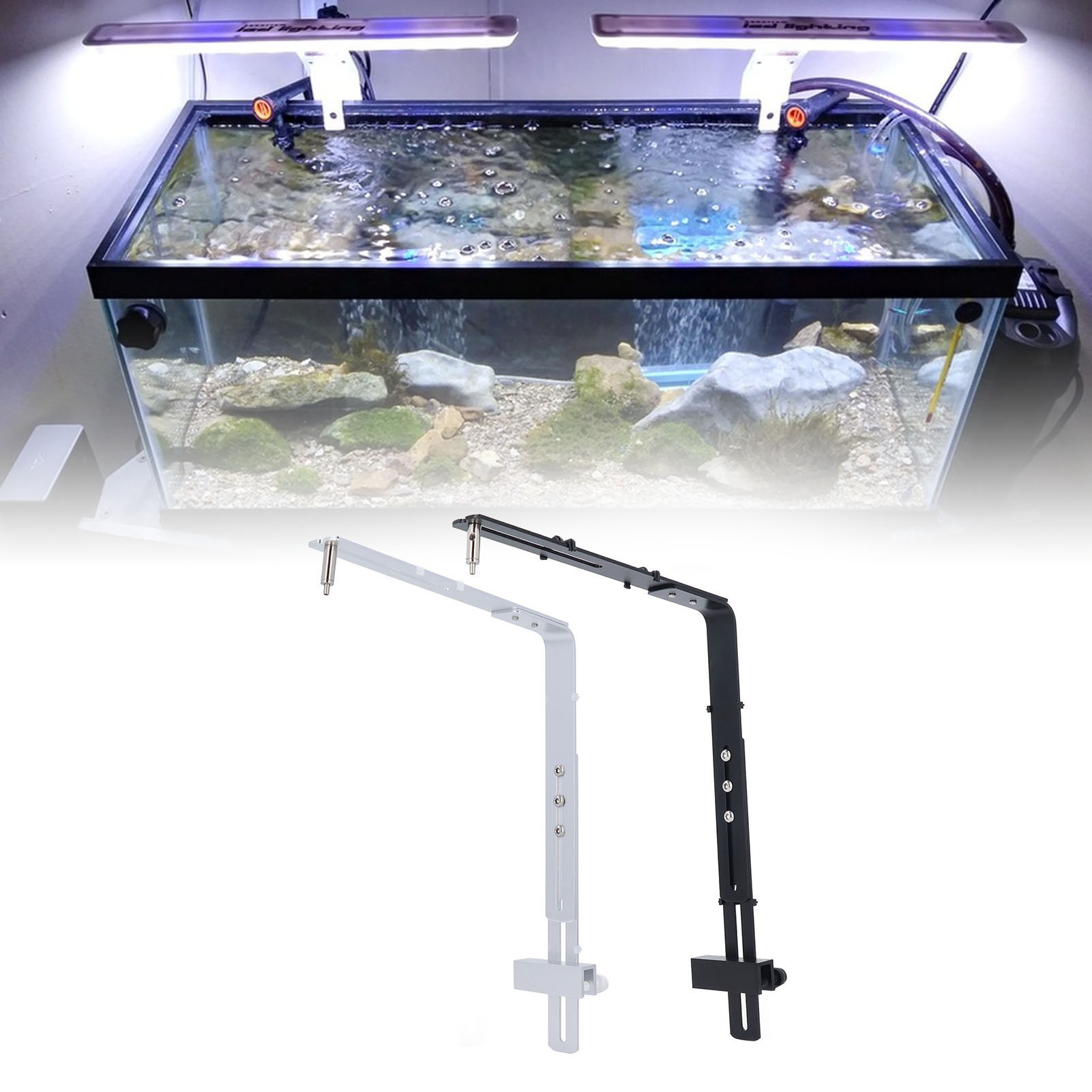 Aquarium Plant Holder - Penyangga Lampu Akuarium Braket Lampu Akuarium