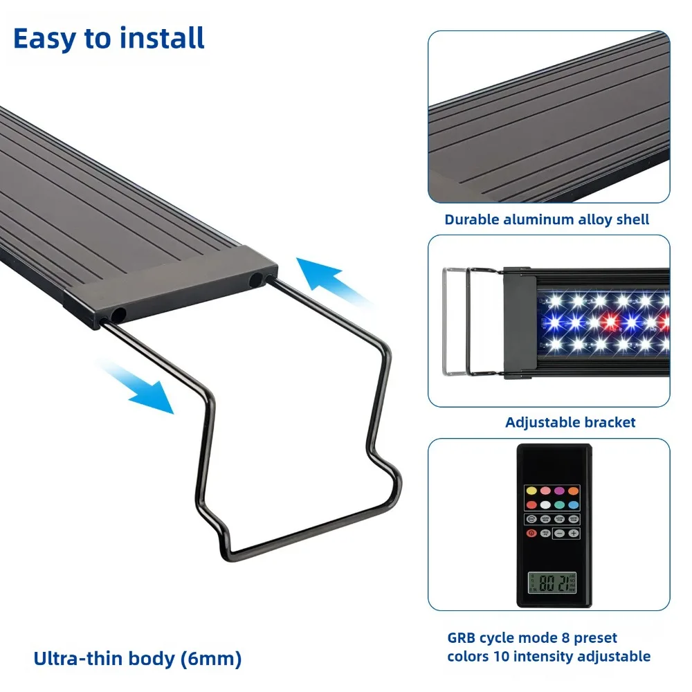 Planted Aquarium Algae Control - Lampu Akuarium LED yang Dapat Diprogram,