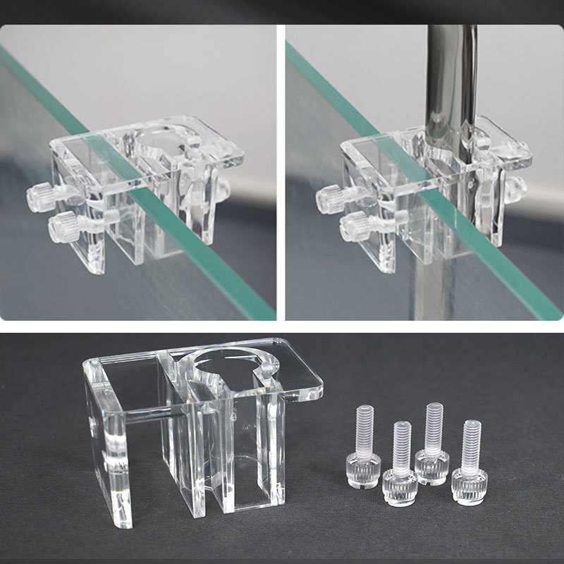Aquarium Plant Holder - Klem pipa air akrilik tangki ikan,
