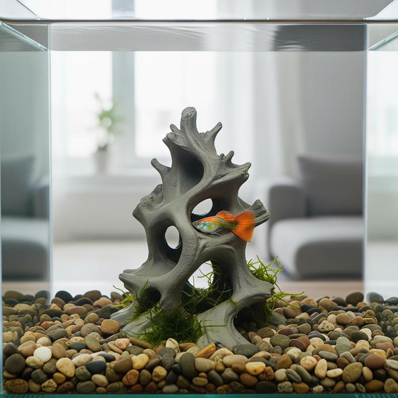 Aquarium Plant Substrate - Ornamen Gua Ikan dari Kayu Apung