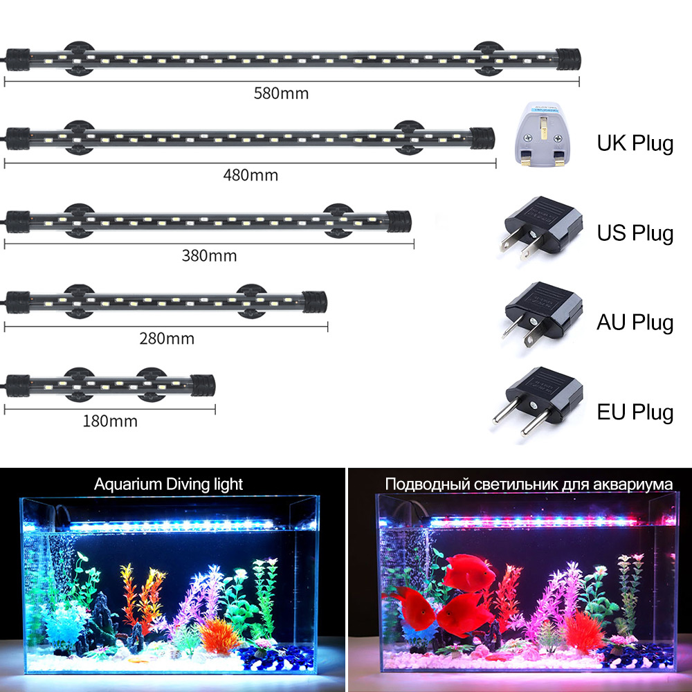 Aquarium Plant Substrate - Lampu Akuarium LED 90-260V Lampu Klip