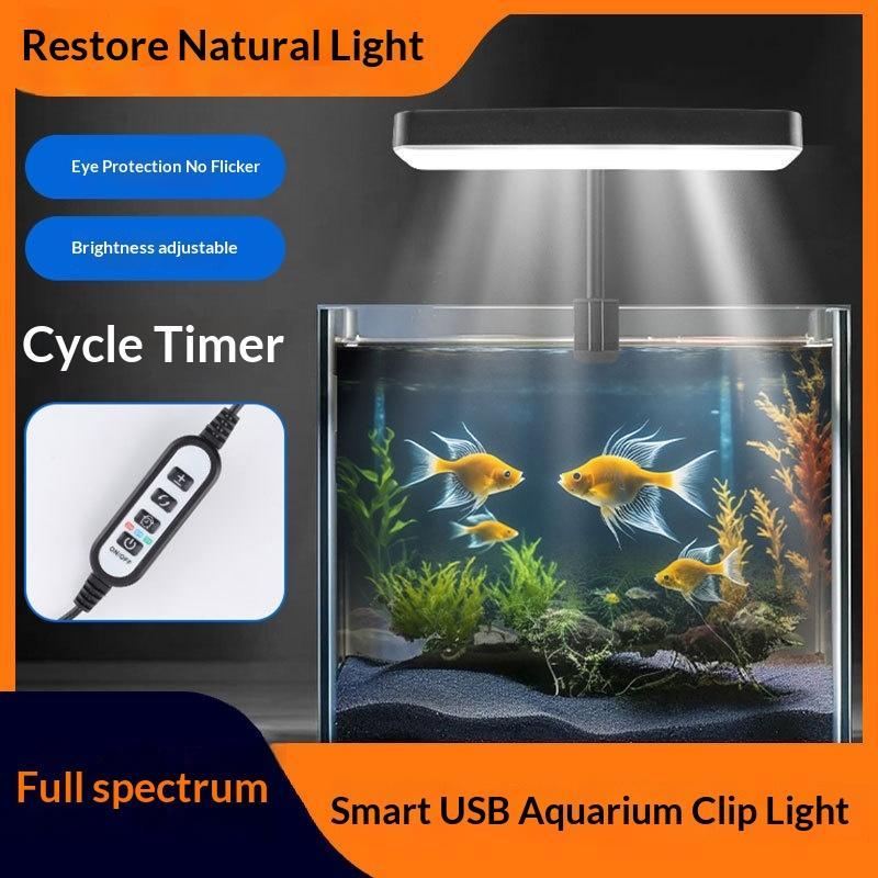 Aquarium Plant Light - Lampu Akuarium LED Spektrum Penuh 360