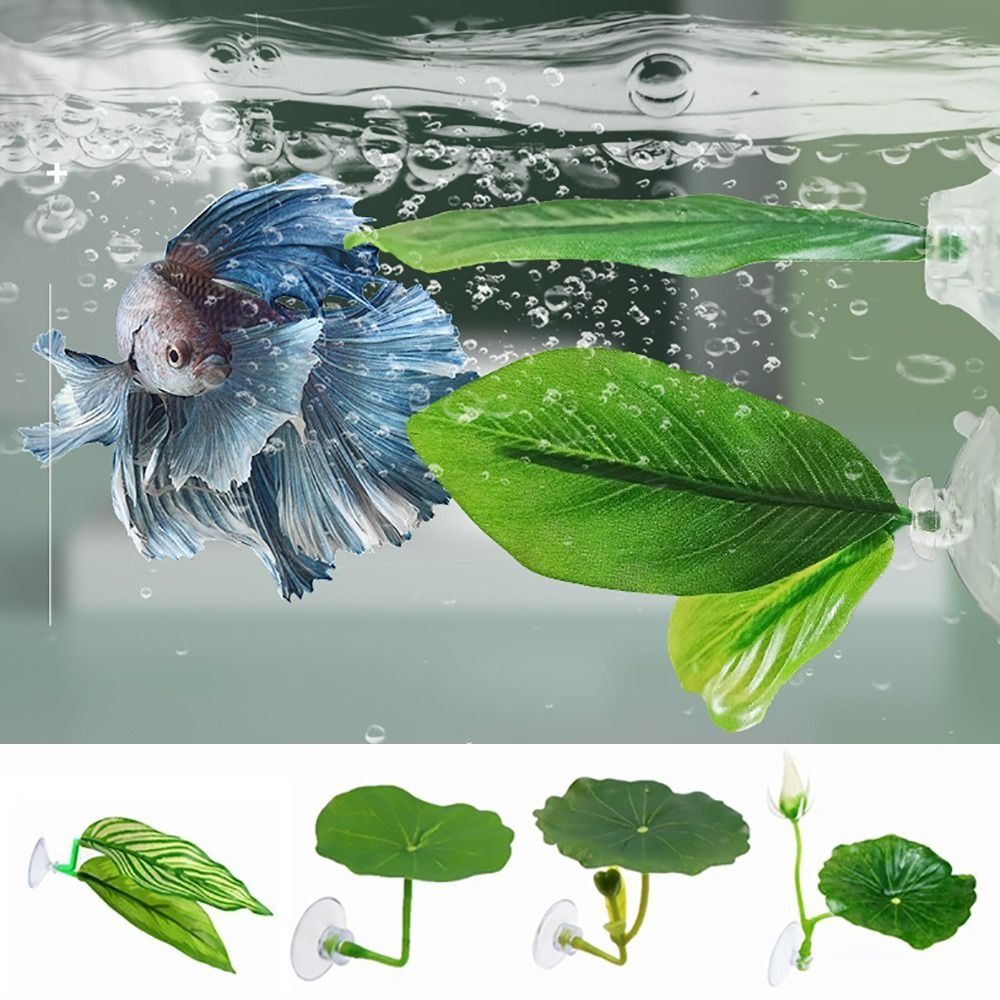 Daun Teratai Plastik untuk Ika - Aquarium Plant Holder ulasan dan harga