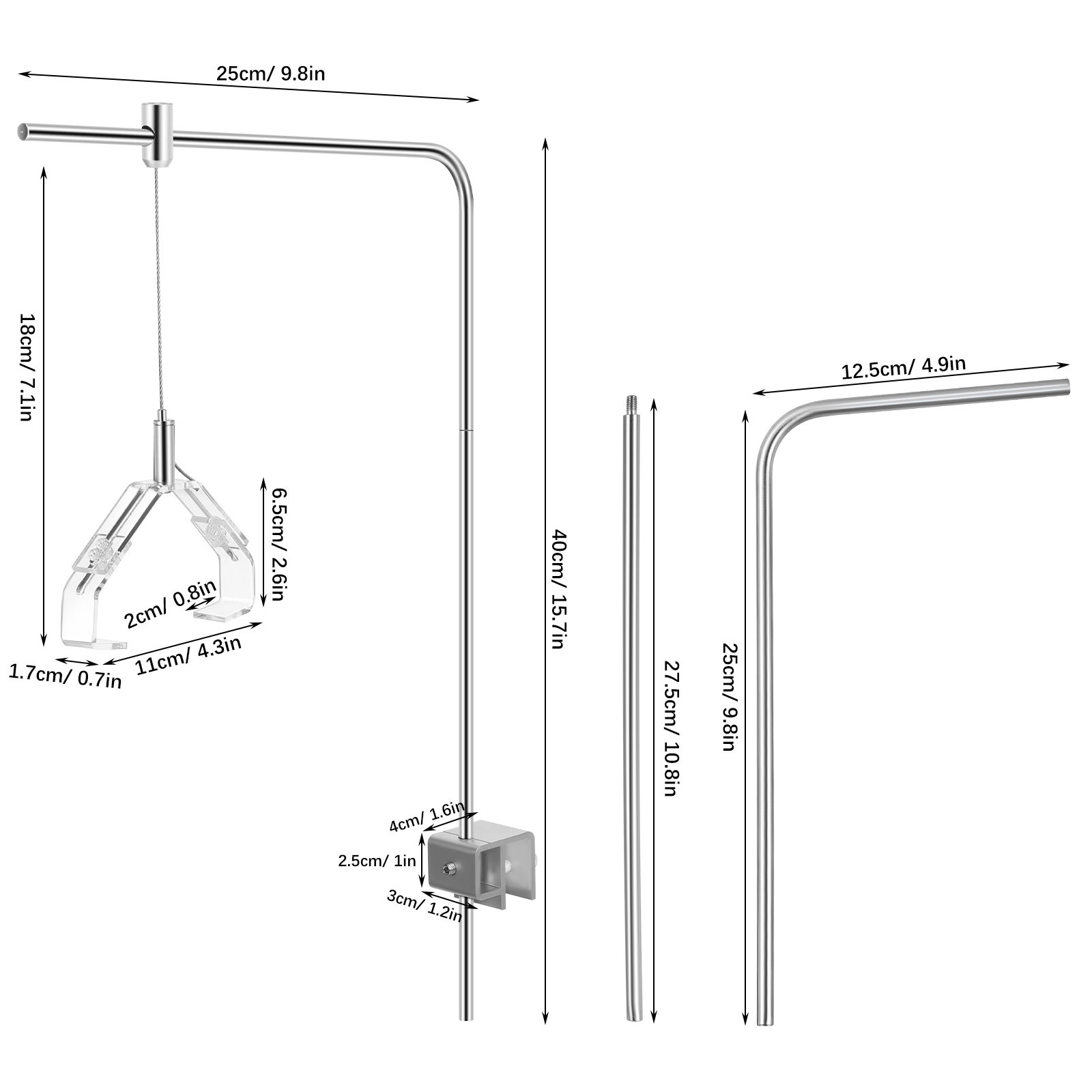 2 Buah Penyangga Lampu Akuariu - Aquarium Plant Holder ulasan dan harga