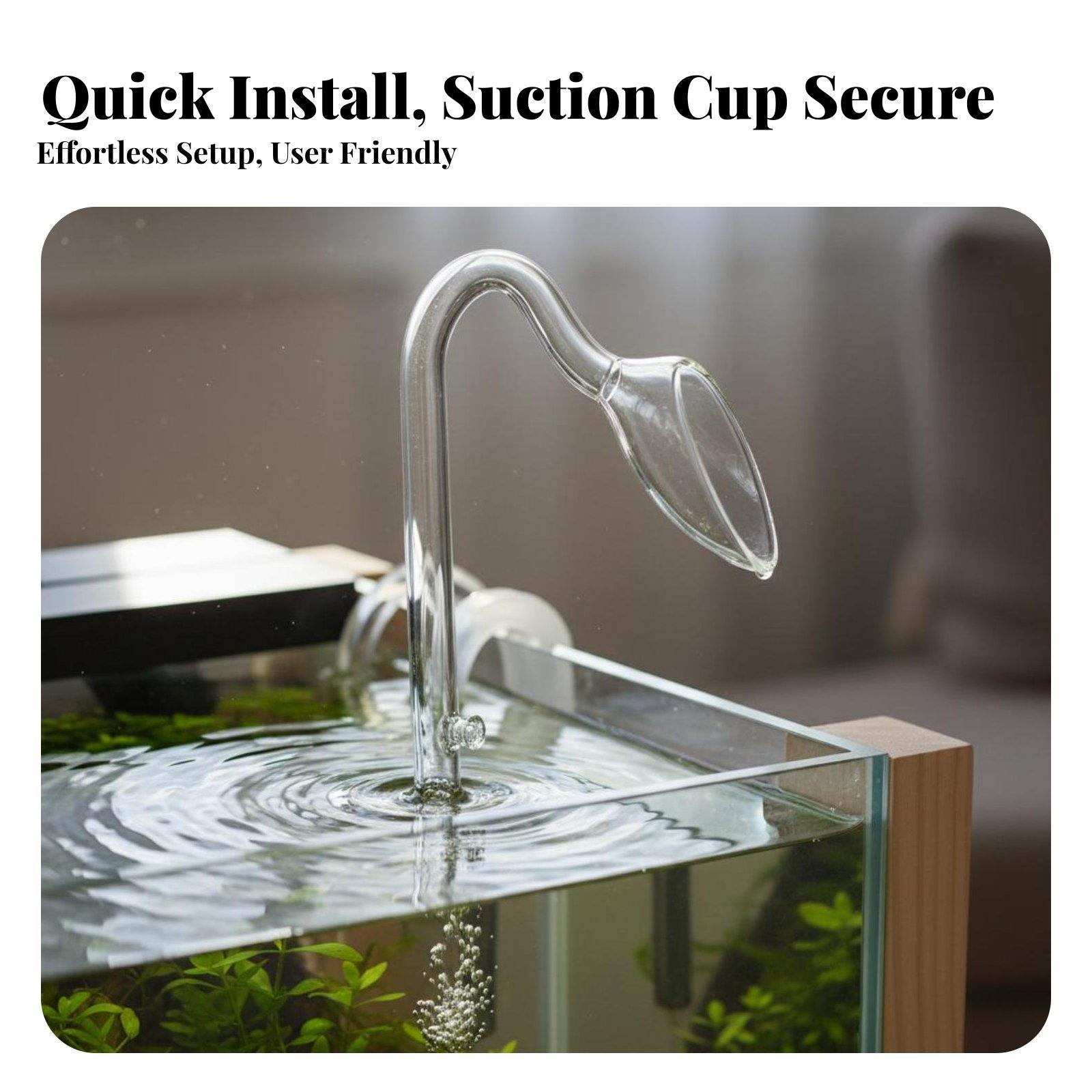 Glass Lily Pipe Aquarium Surfa - Aquarium Planted Tank Filter ulasan dan harga