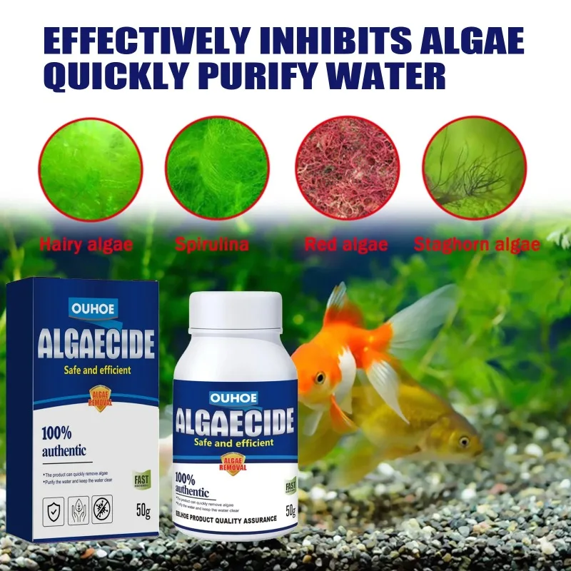 50g Algaecide Efisiensi Tinggi - Planted Aquarium Algae Control ulasan dan harga