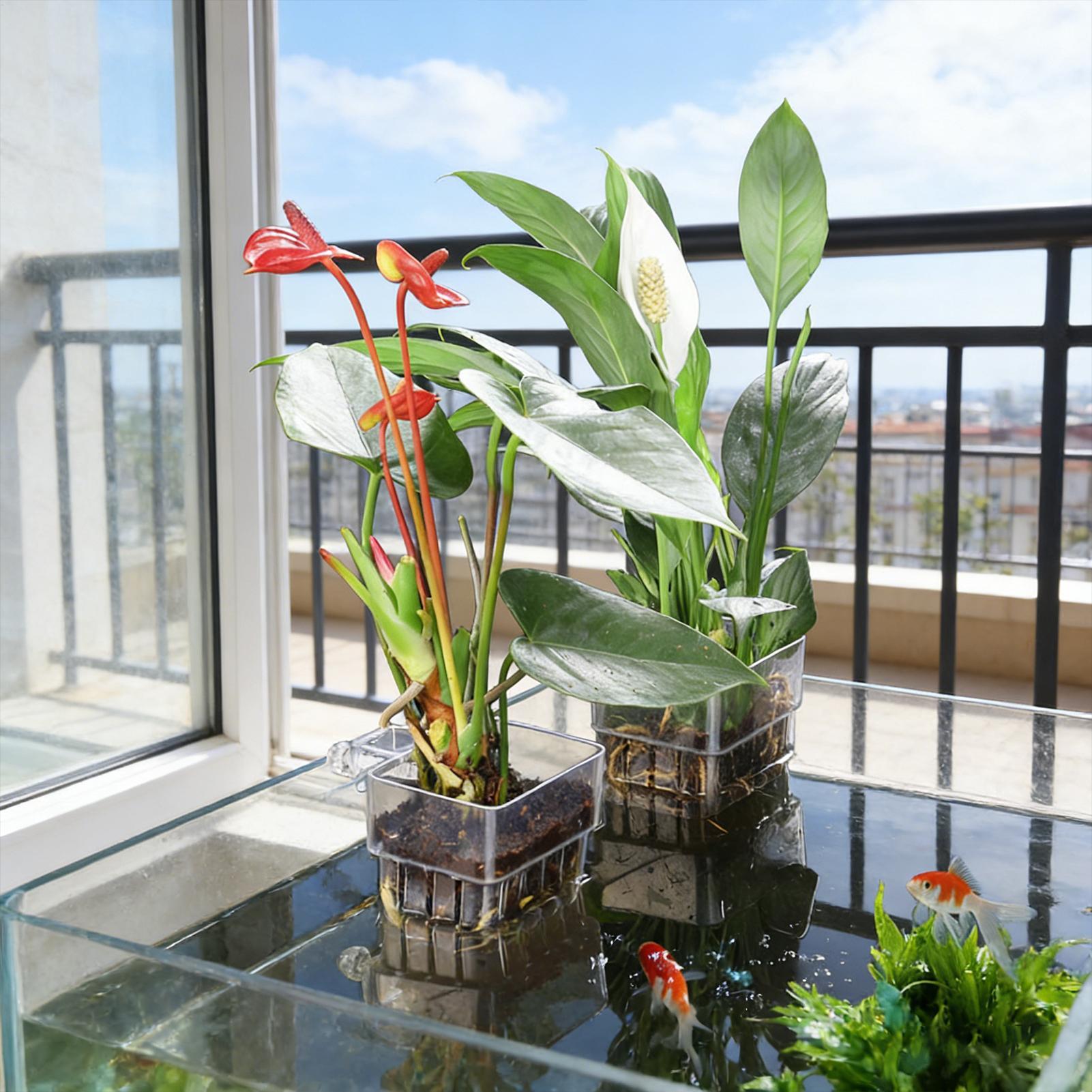 Keranjang Tanaman Akuarium Tra - Plant Aquarium Pot ulasan dan harga