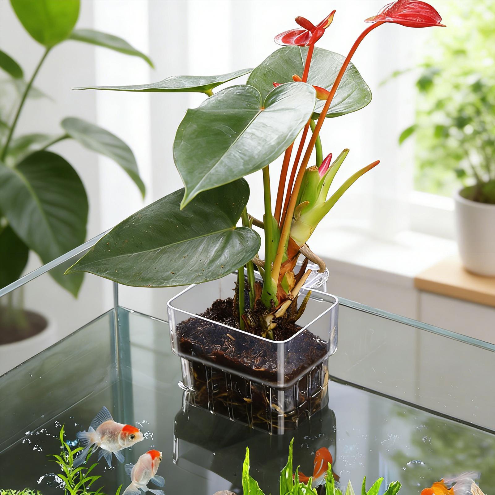 Keranjang Tanaman Akuarium Tra - Plant Aquarium Pot ulasan dan harga