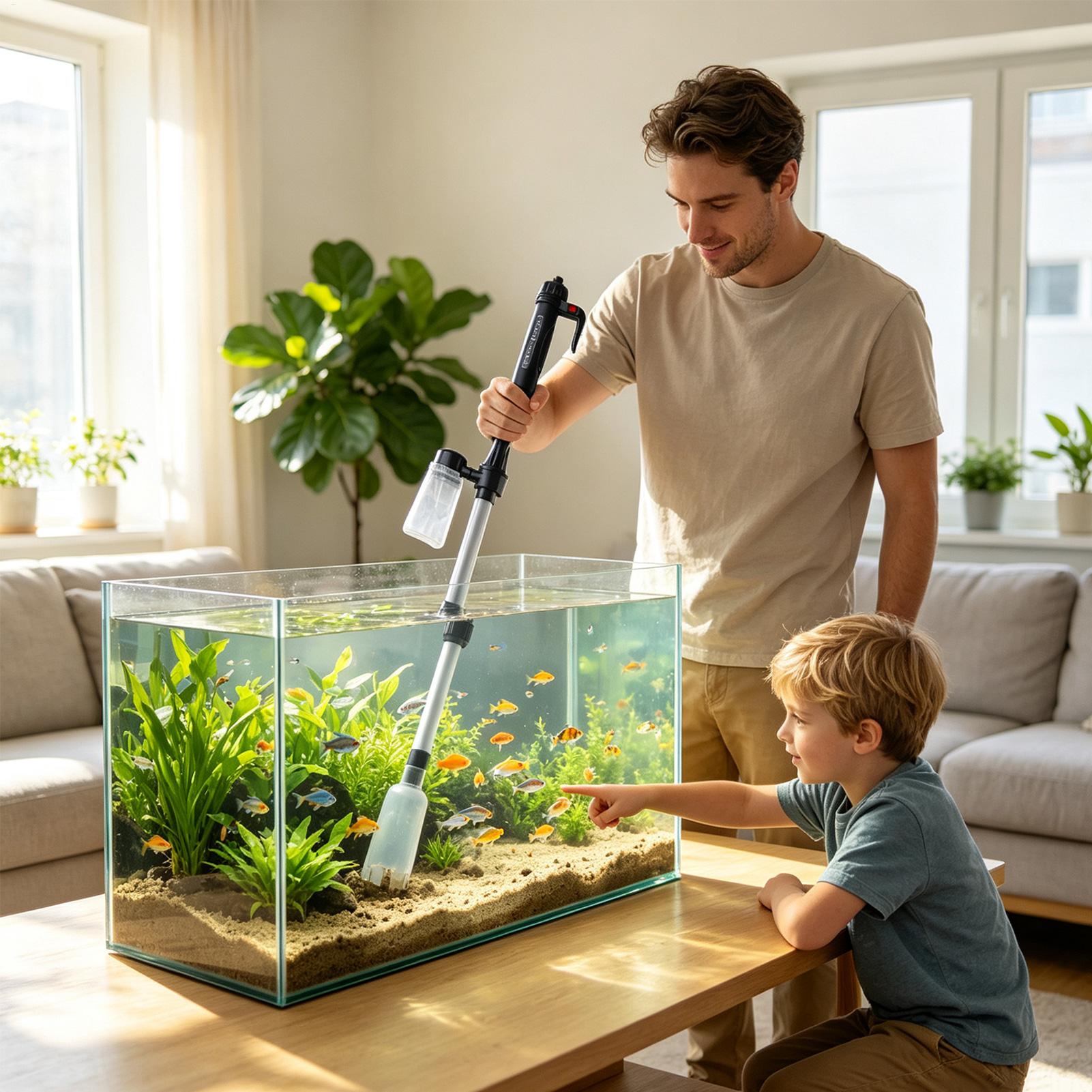 Pembersih Kerikil Akuarium Vak - Planted Aquarium Cleaning ulasan dan harga