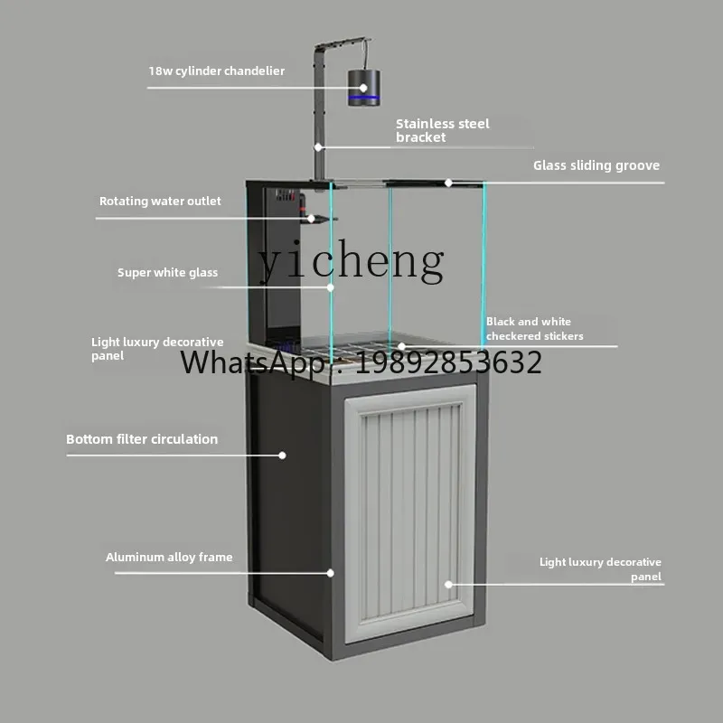 Filter dasar tangki persegi B1 - Aquarium Planted Tank Filter ulasan dan harga