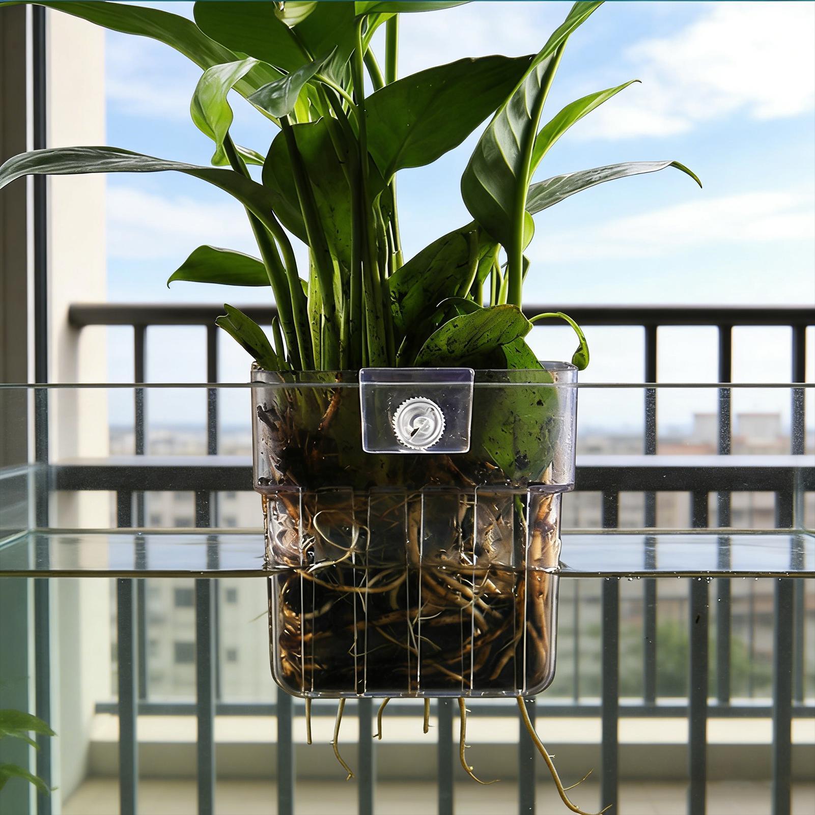Pot Tanaman Akuarium Transpara - Plant Aquarium Pot ulasan dan harga