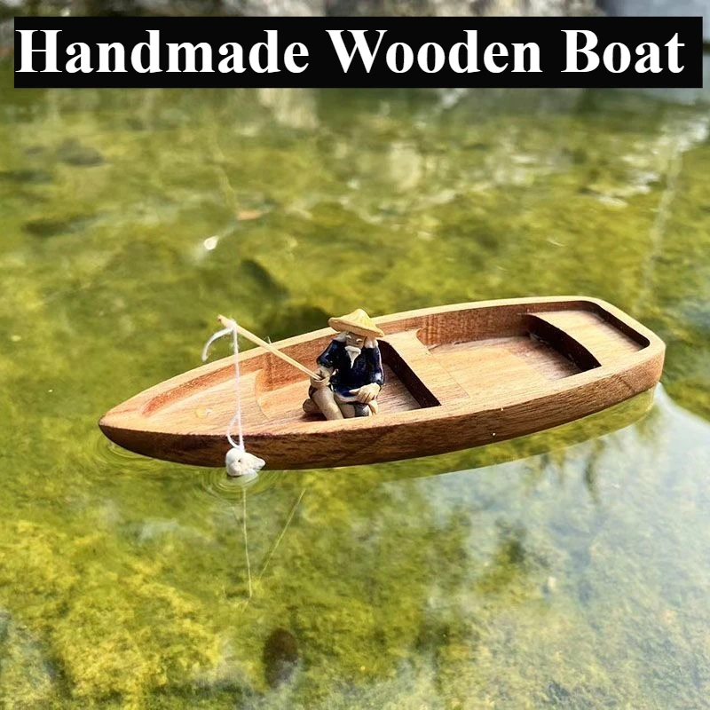 Perahu Kayu Buatan Tangan Mode - Aquarium Driftwood ulasan dan harga
