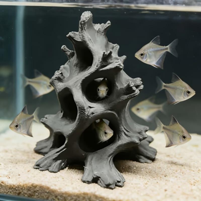Ornamen Gua Ikan dari Kayu Apu - Aquarium Plant Substrate ulasan dan harga