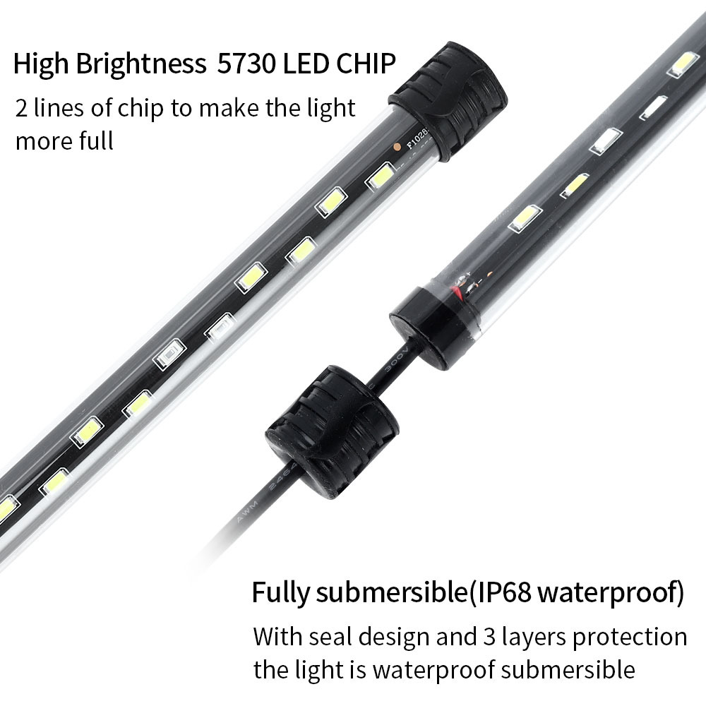 Lampu Akuarium LED 90-260V Lam - Aquarium Plant Substrate ulasan dan harga