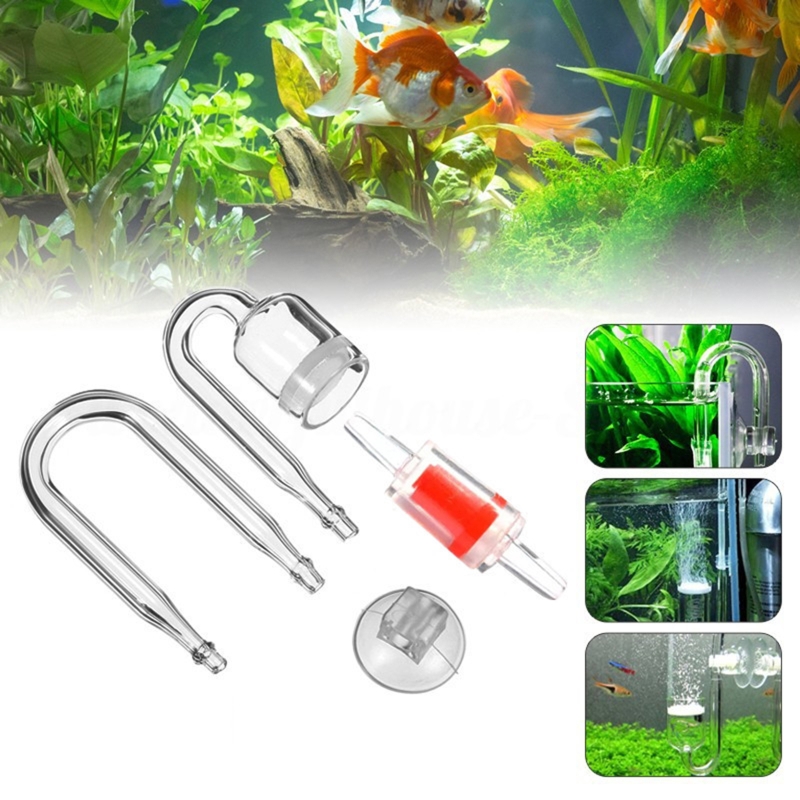 4 buah Set CO2 DIY Diffuser, u - Aquarium Liquid Carbon ulasan dan harga
