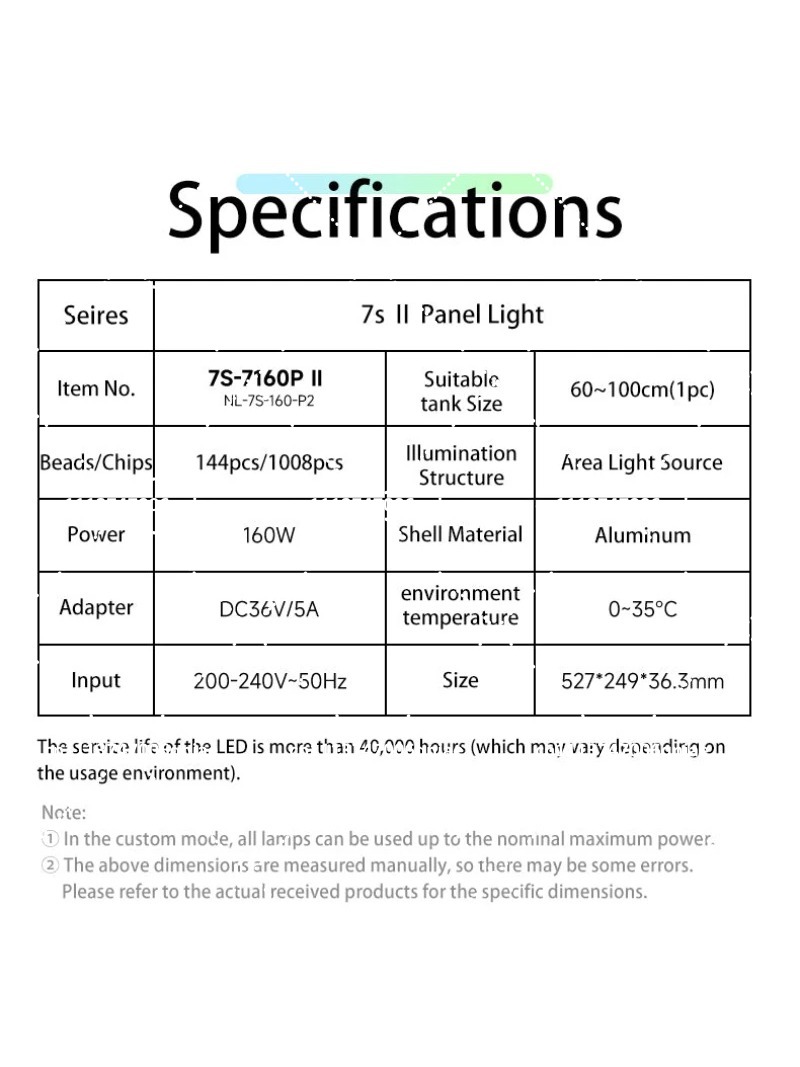 Lampu LED Akuarium 160W RGB Sp - Planted Tank ulasan dan harga
