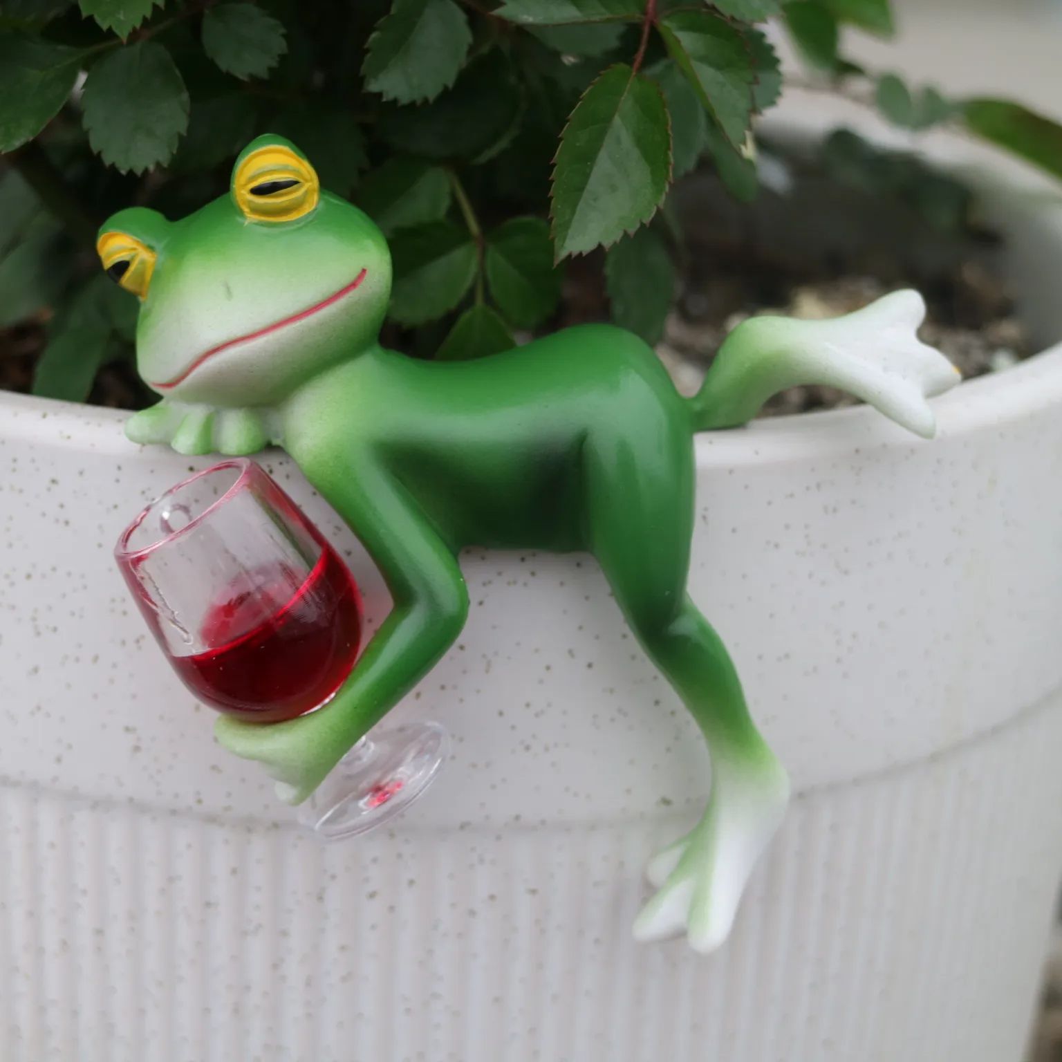 Ornamen katak hijau dan gelas  - Plant Aquarium Pot ulasan dan harga